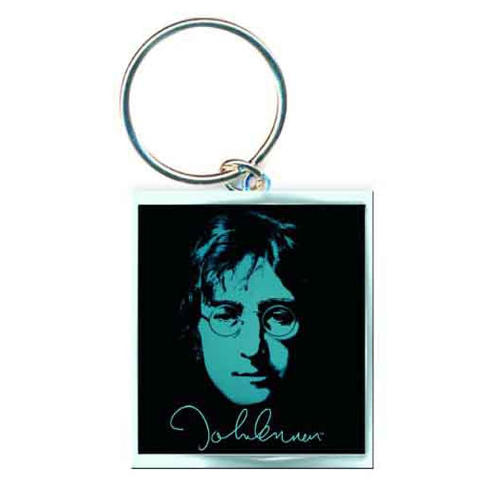 Portachiavi John Lennon Photo (Metallo Nero