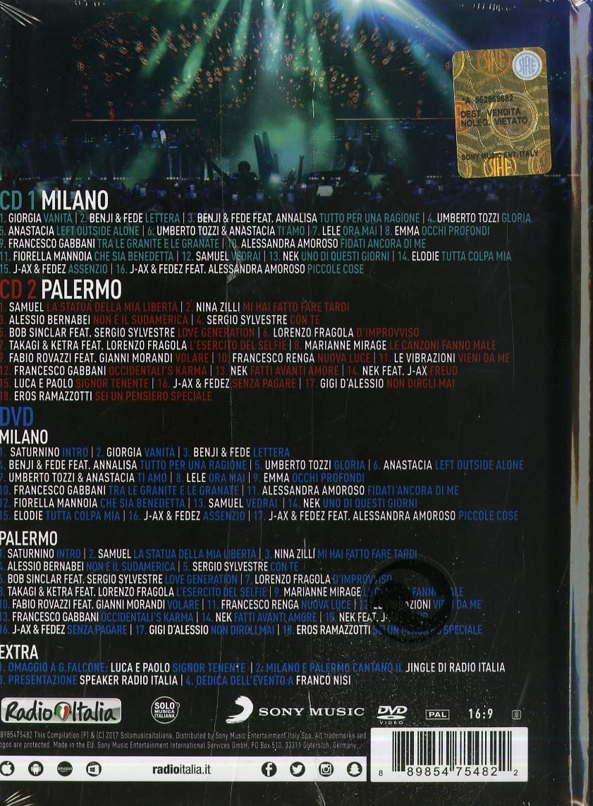 Radio Italia Live - Il Concerto Milano/Palermo