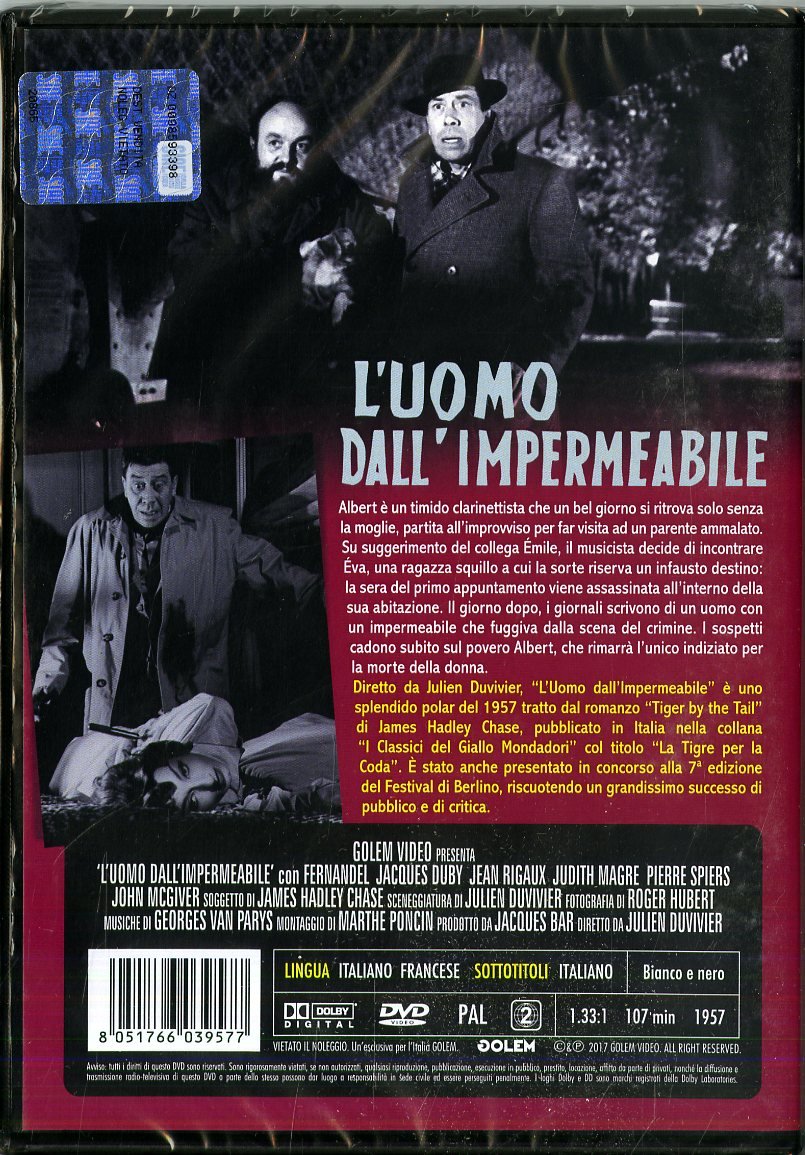 l'uomo dall'impermeabile DVD Italian Import