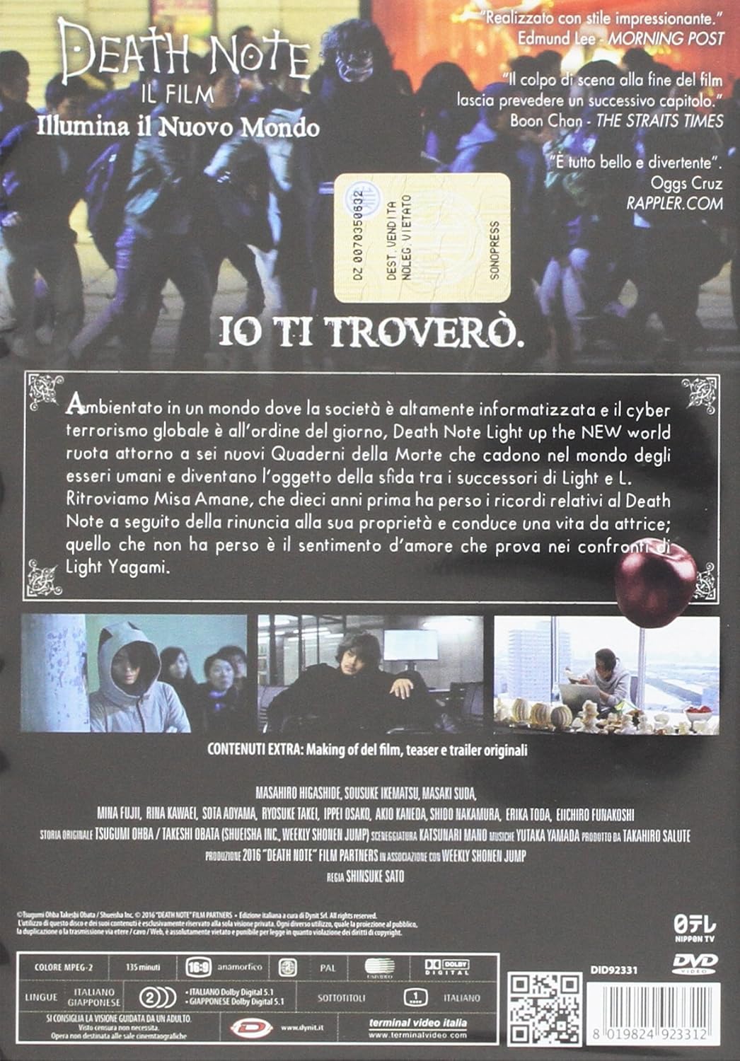 Death Note-Il Film-Illumina Il Nuovo Mondo