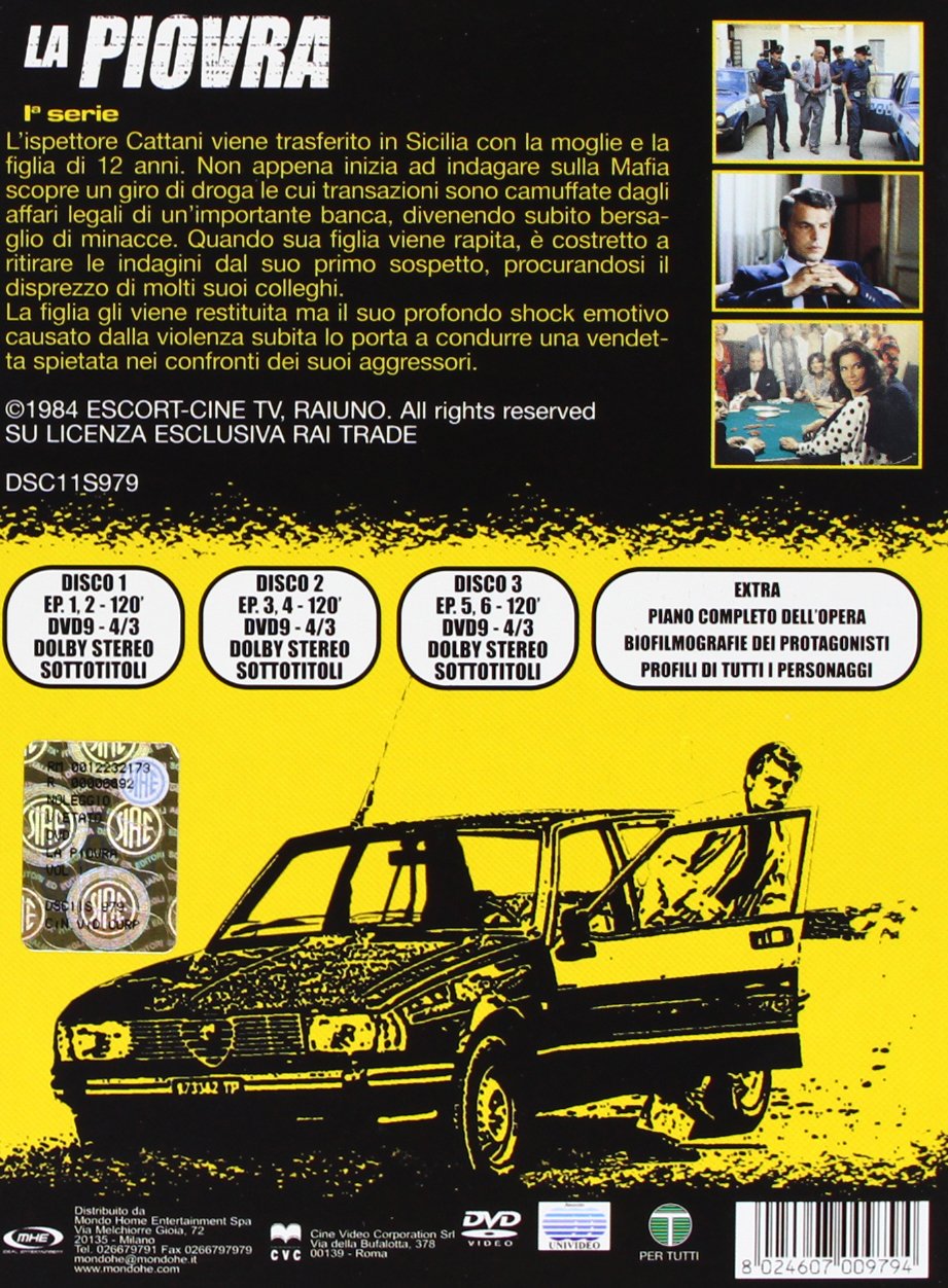 la piovra 01 (3 dvd) box set dvd Italian Import