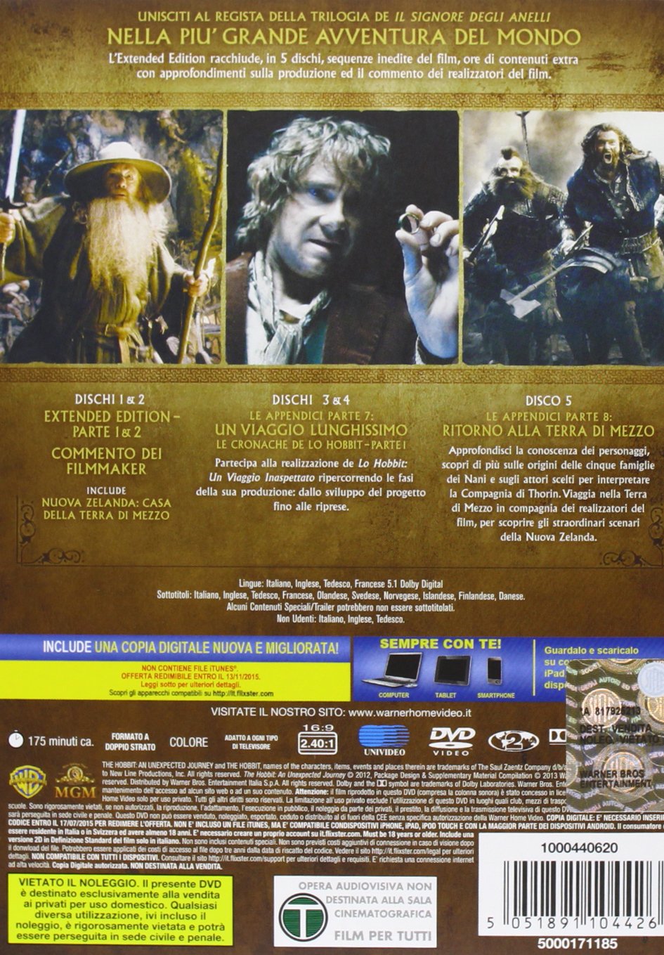 Lo Hobbit - Un viaggio inaspettato (extended edition)