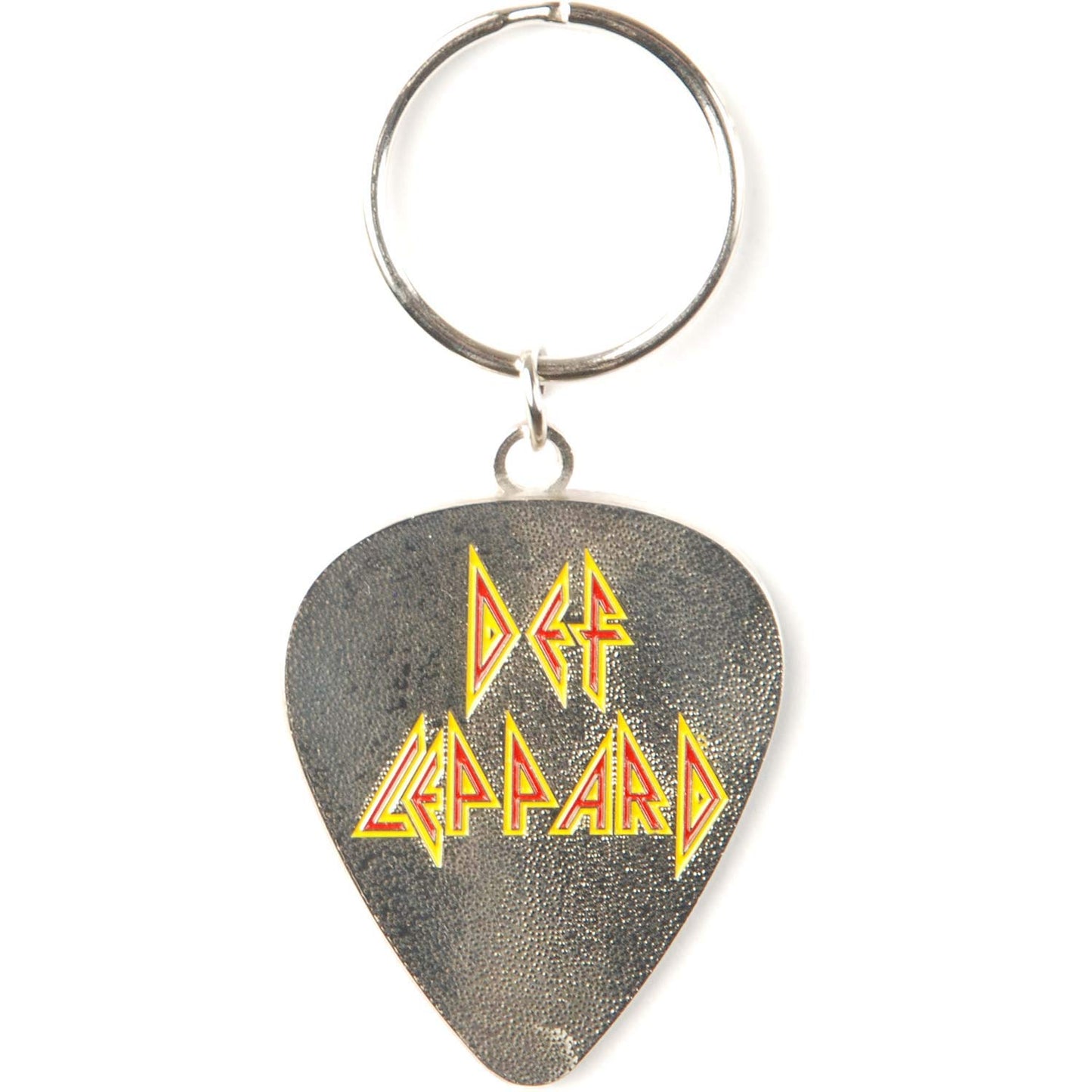 Def Leppard Keyring Keychain Guitar Pick Band Logo Hysteria New Official Metal