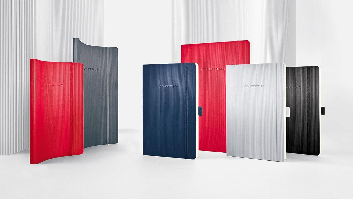 SIGEL CO315 Premium Notebook lined, A4, softcover, Red - Conceptum