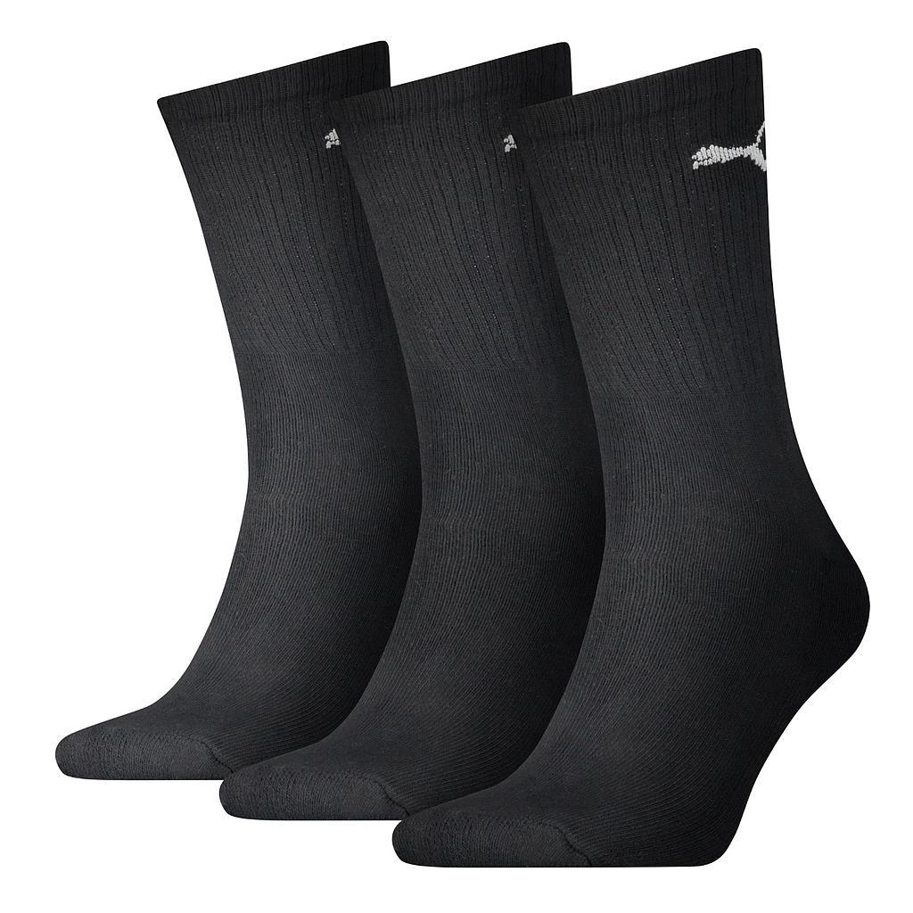 Puma Sports Crew Socks (3 Pairs) 6-8 Black 6-8 Black