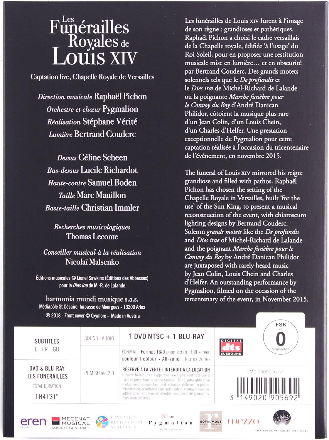 Pygmalion & Pichon - Les Fun'railles De Louis Xiv