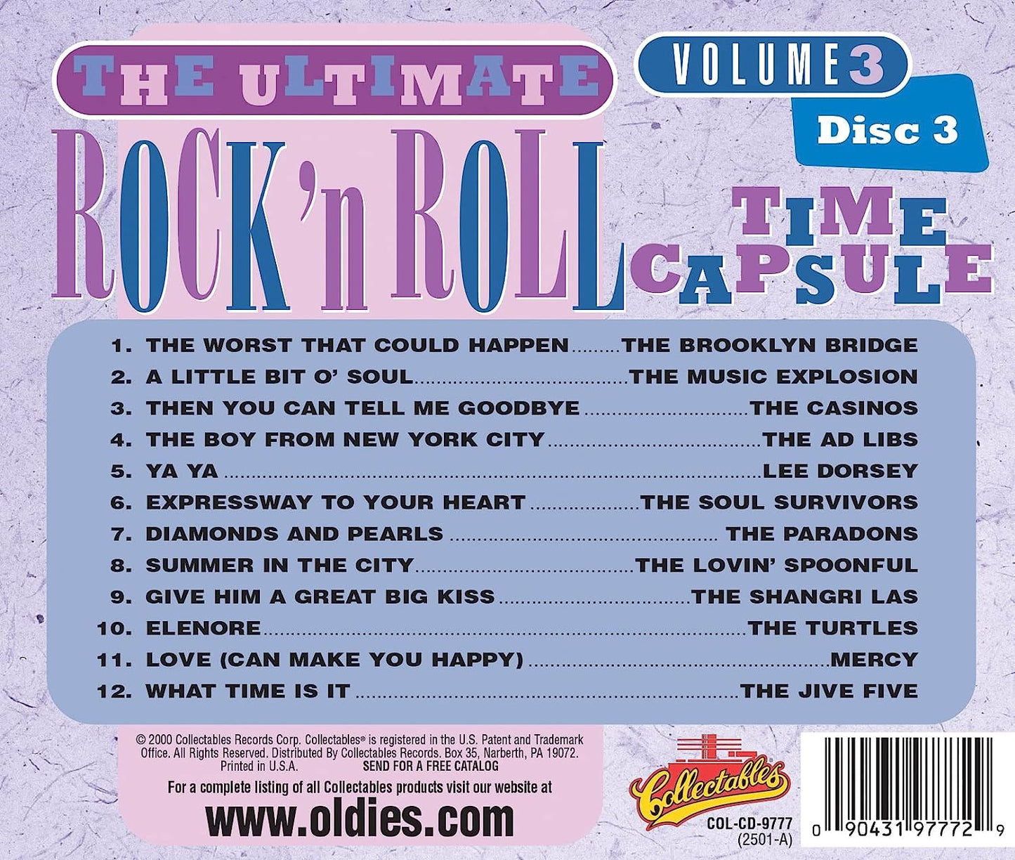 Ultimate Rock And Roll Time Capsule, VOL. 3 - Disc 3