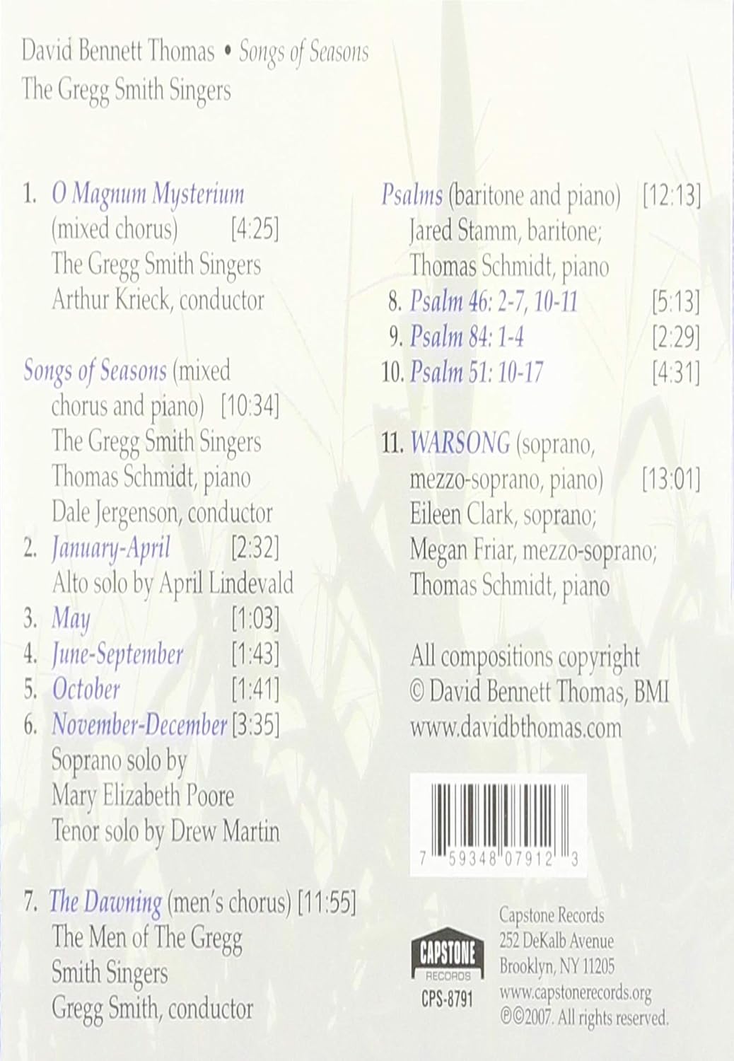 Songs of Seasons