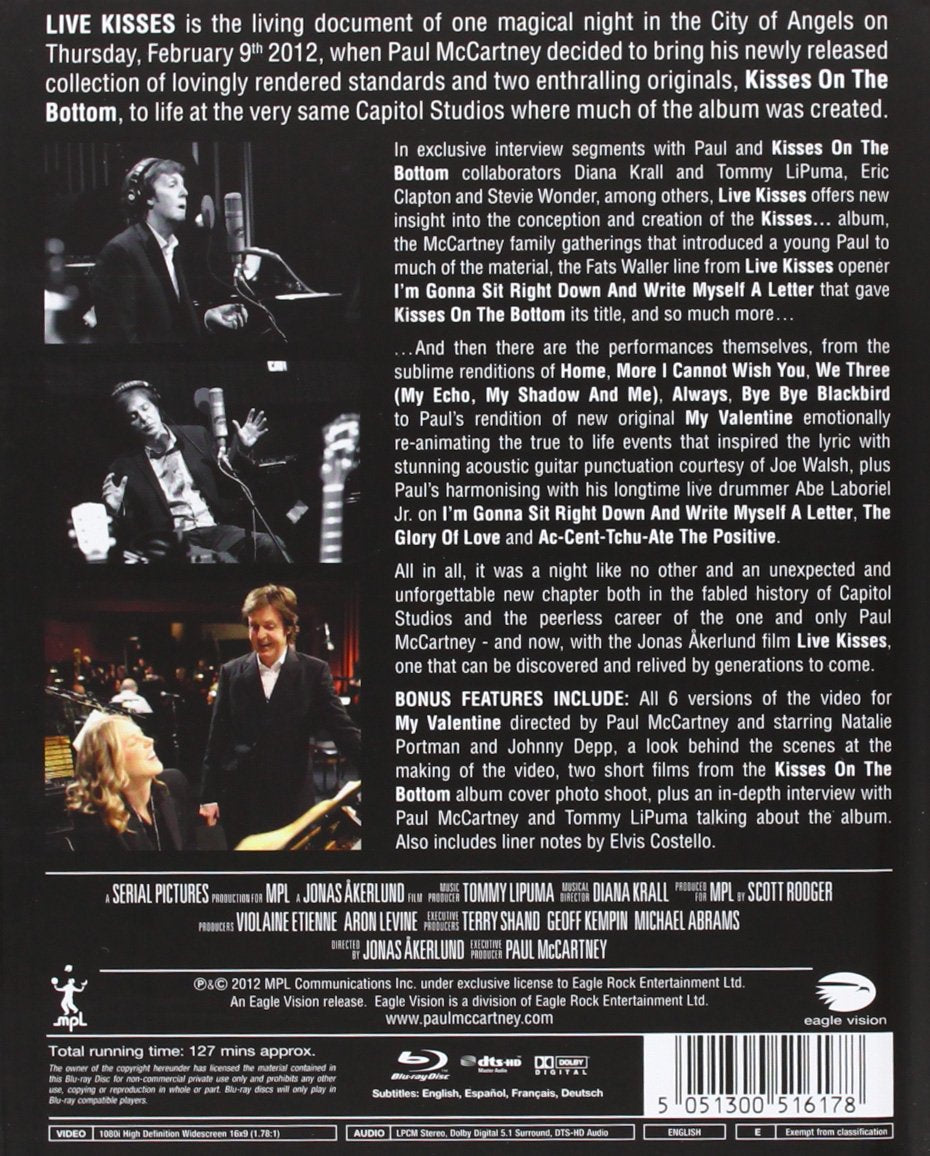 Paul McCartney - Live kisses from Capitol Studios, Hollywood (+libro