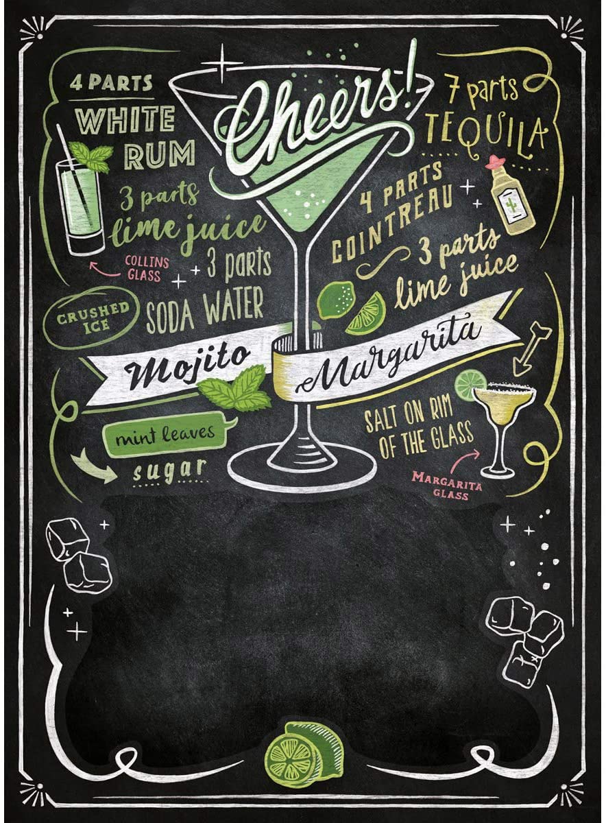 Clementoni - 39467 - Blackboard Puzzle for adults - Cheers - 1000 Pieces