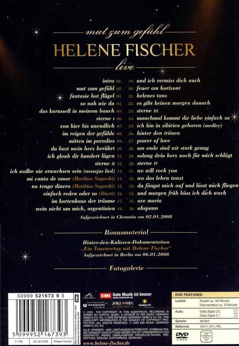 Helene Fischer - Mut Zum Gefuehl - Live