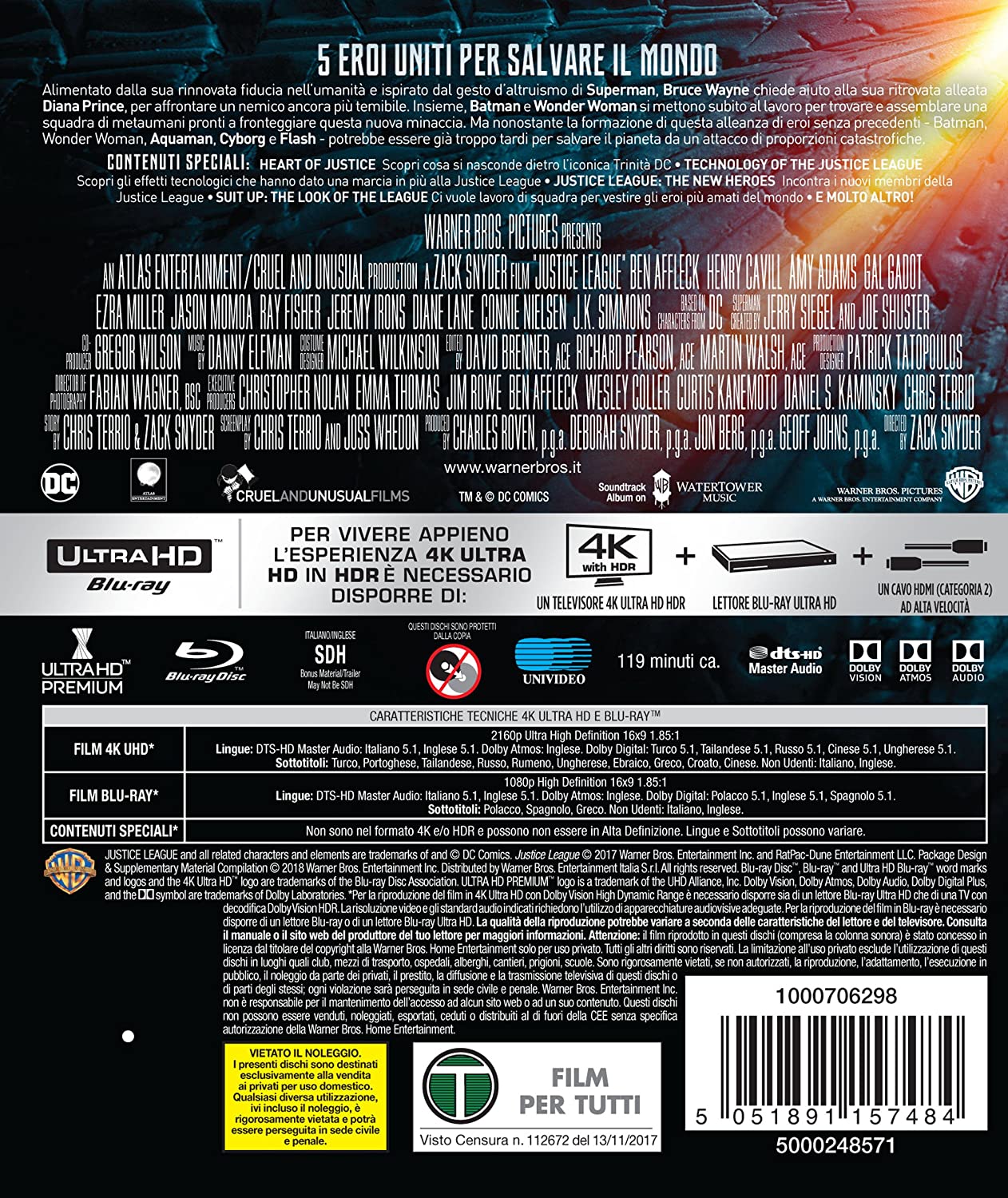 Justice League (4k+Br)