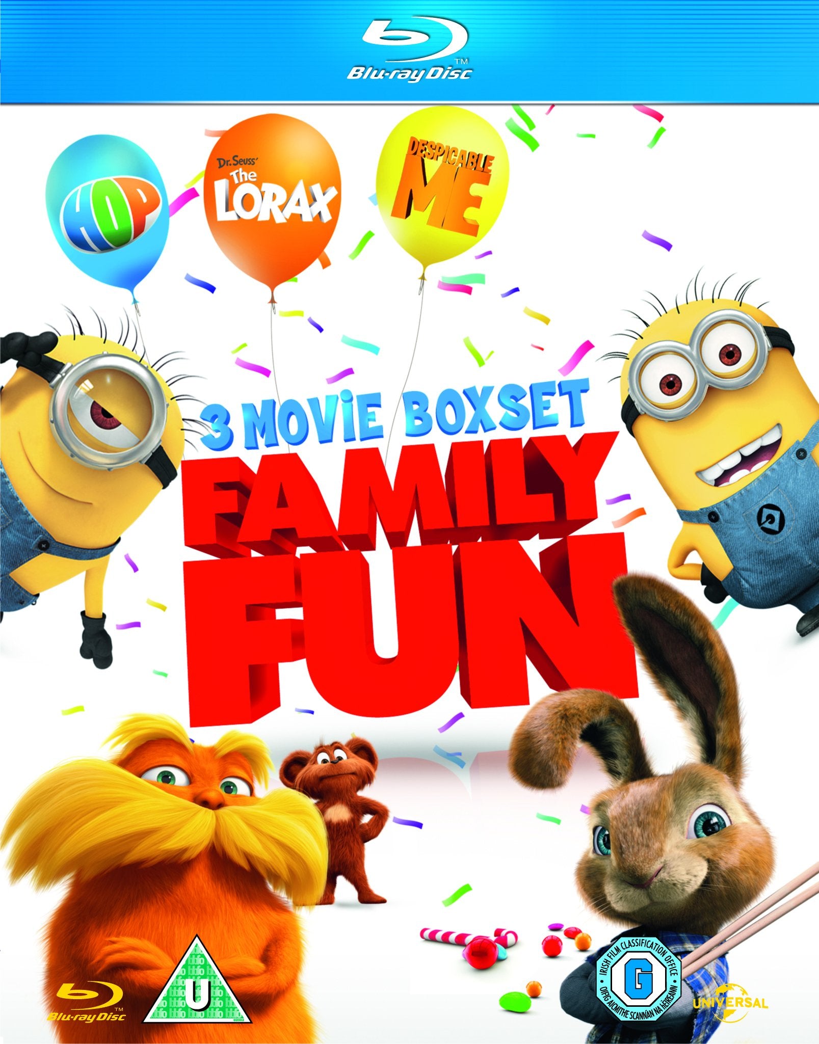 Dr Seuss' The Lorax / Despicable Me / Hop (Triple Pack)