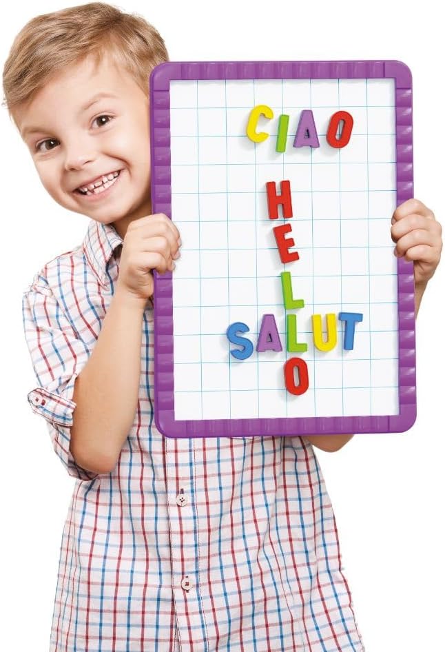 Quercetti 5181 Magnetino Letters Basic Magnetic Board with Letters