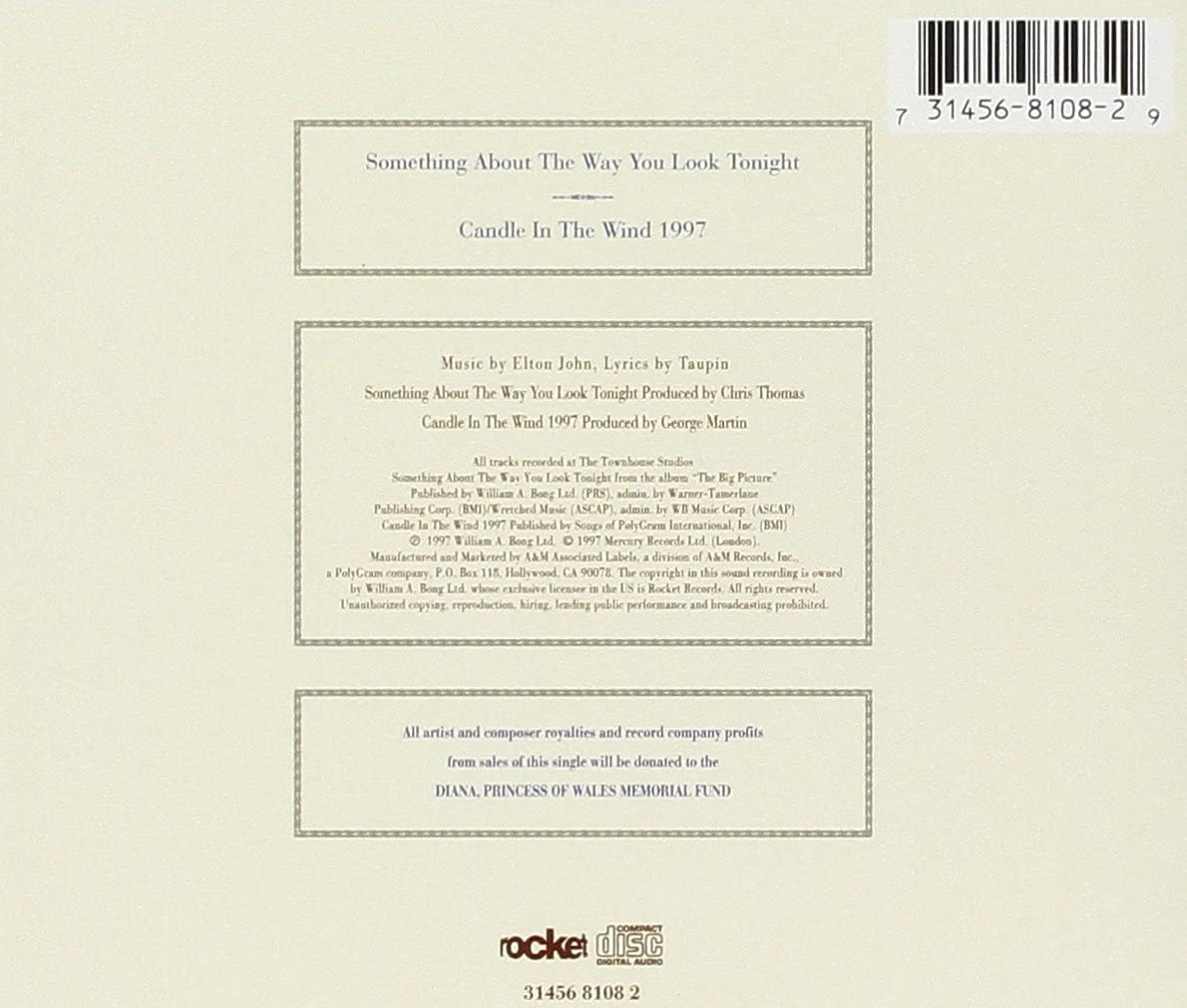 Something About The Way You Look Tonight / Candle in the Wind 1997