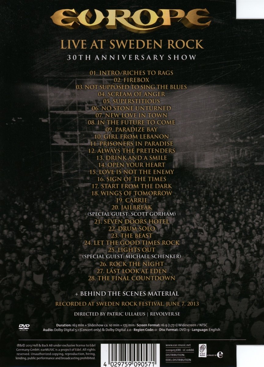 Live At Sweden Rock – 30Th Anniversary Show