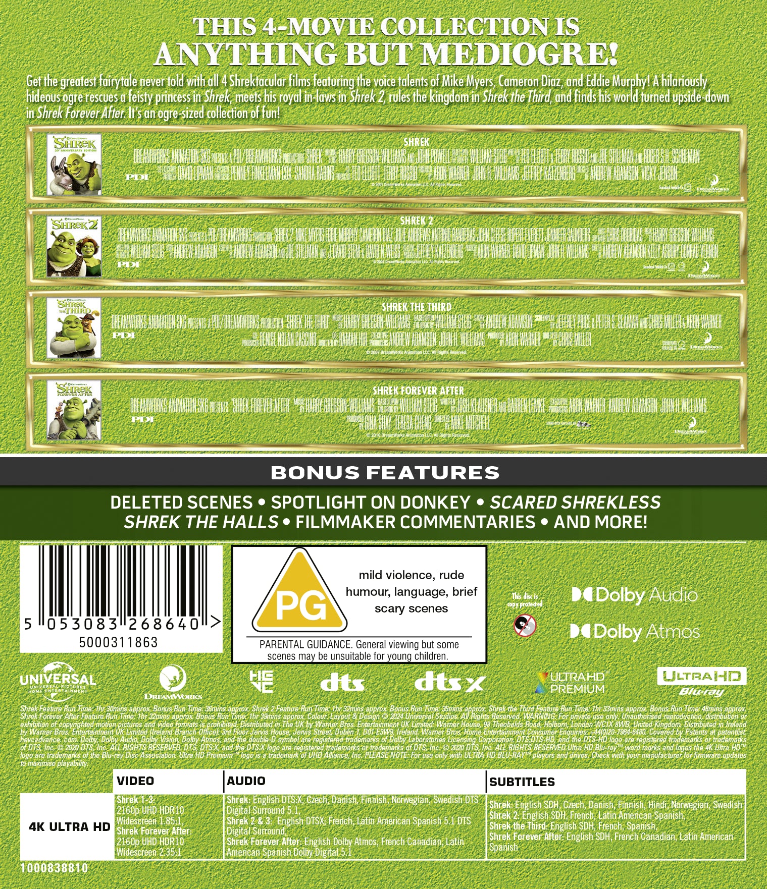 Shrek 1-4