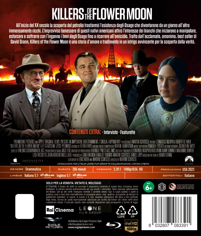 Killers of the Flower Moon (Italian Import)