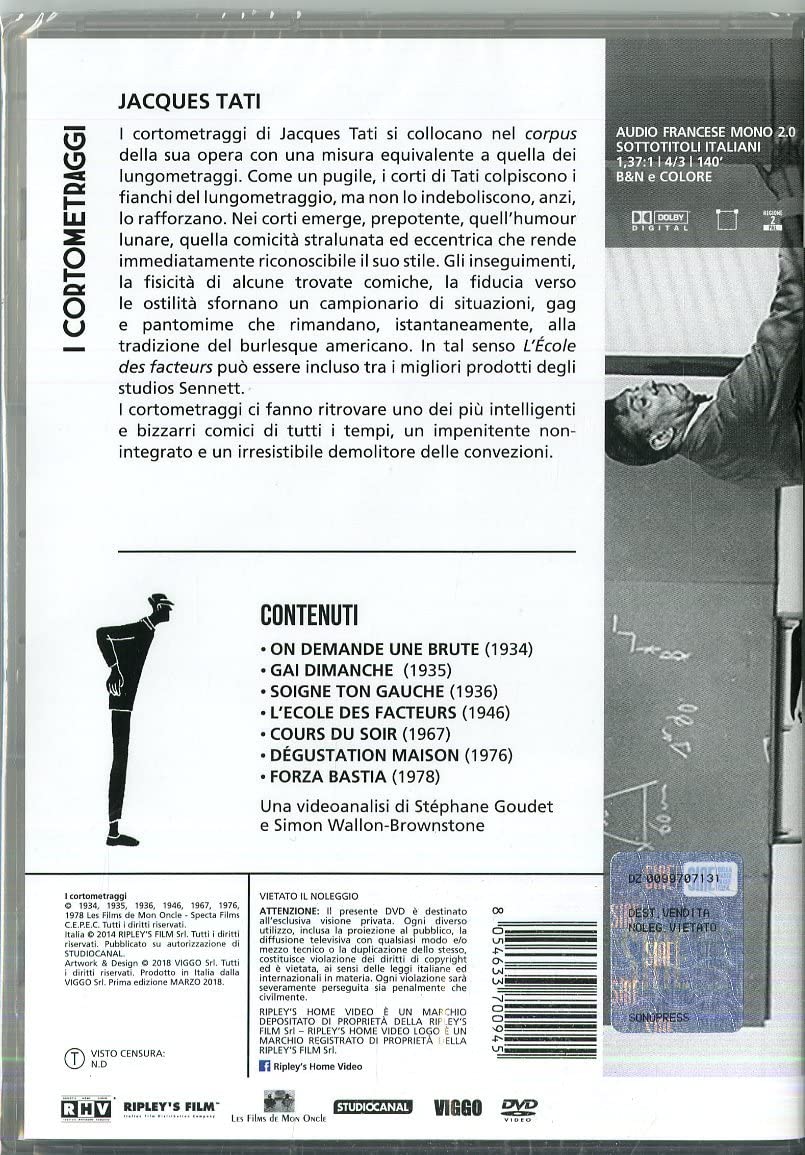 jacques tati - i cortometraggi DVD Italian Import