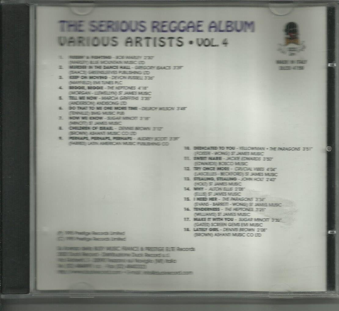 The Serious Reggae Album Vol 4
