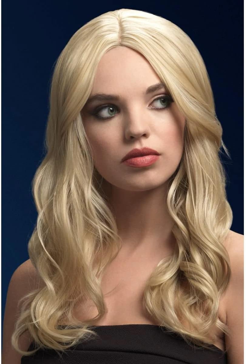 Smiffys Fever Khloe Wig, Dark Blonde