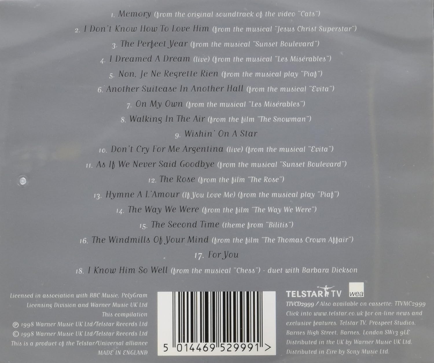 On Reflection - The Very Best of Elaine Paige