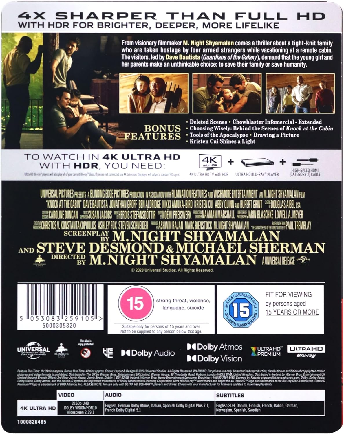 Knock at the Cabin 4K Ultra HD Steelbook