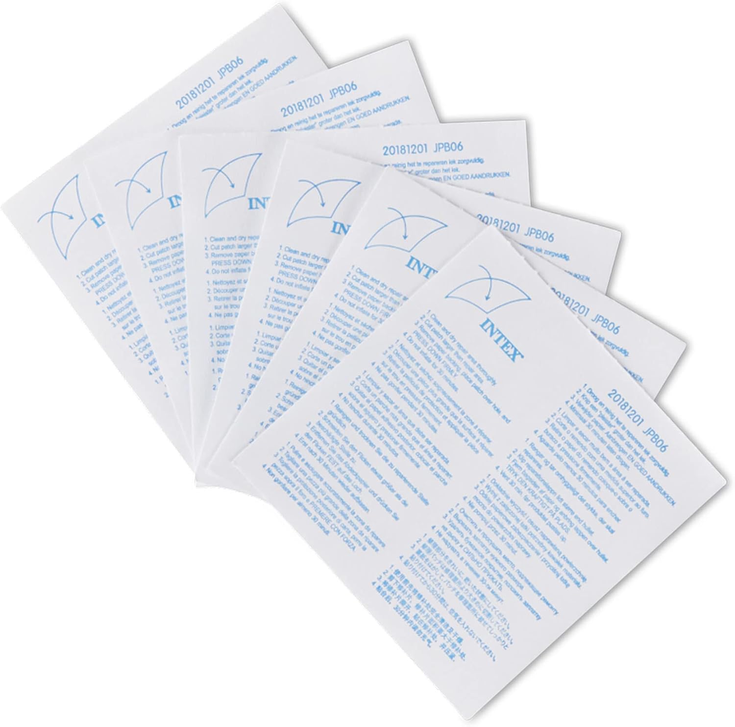 Intex 59631NP Pool reparatiepleisters - 6 stuks - transparant - 19 x 15 x 13 cm,transparant