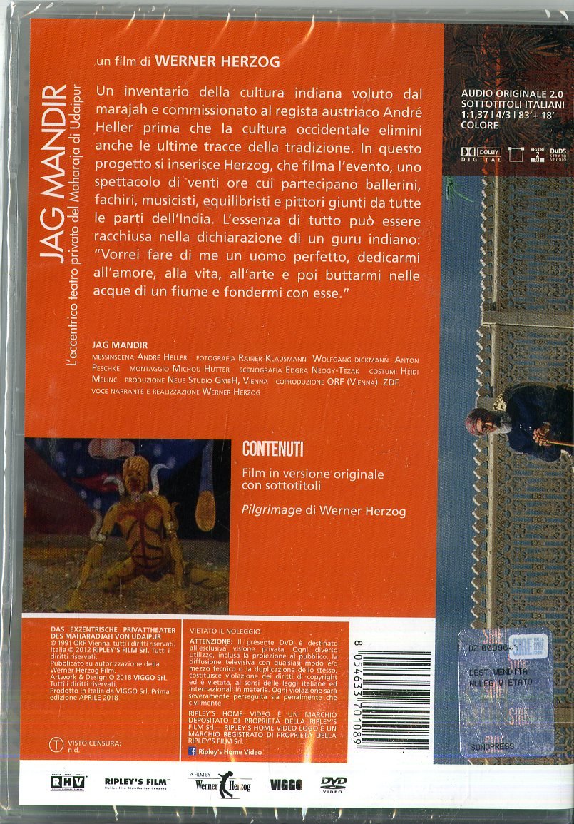 jag mandir DVD Italian Import