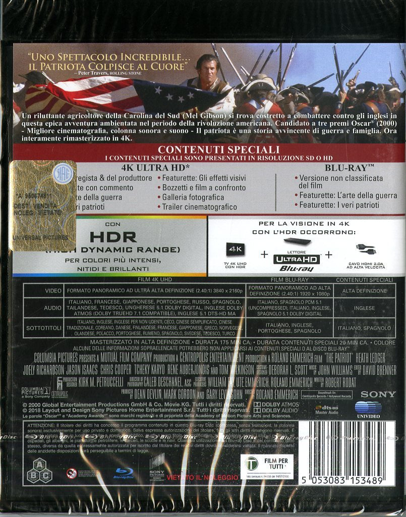 Il Patriota (4K Ultra-HD+Blu-ray)