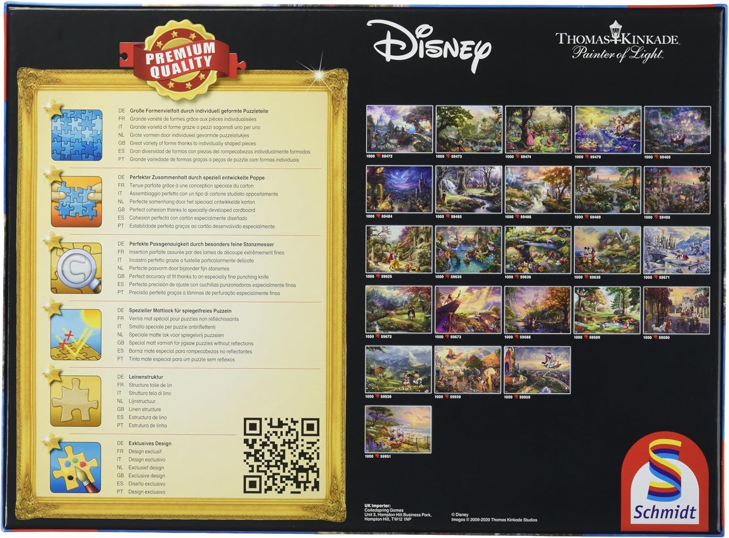Schmidt | Thomas Kinkade: Disney Cinderella - 1,000 Pieces | Adult Jigsaw Puzzle | Ages 12+