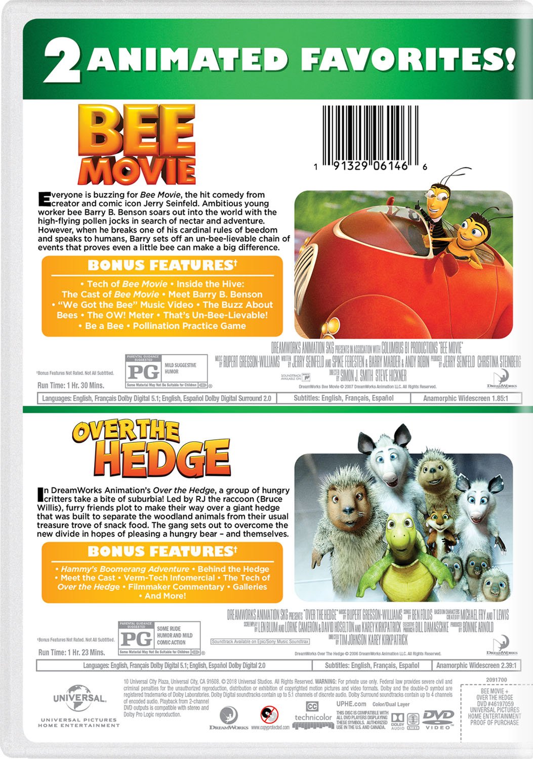 Bee Movie / Over the Hedge: 2-Movie Collection