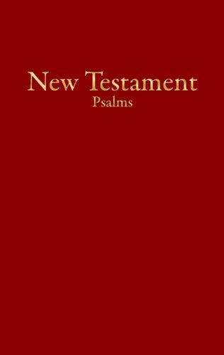KJV Economy New Testament with Psalms, Burgundy Imitation Leather