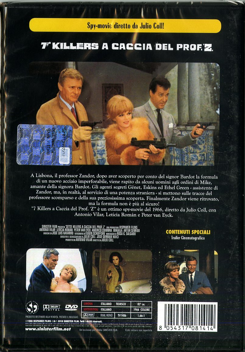 sette killer a caccia del prof. z DVD Italian Import