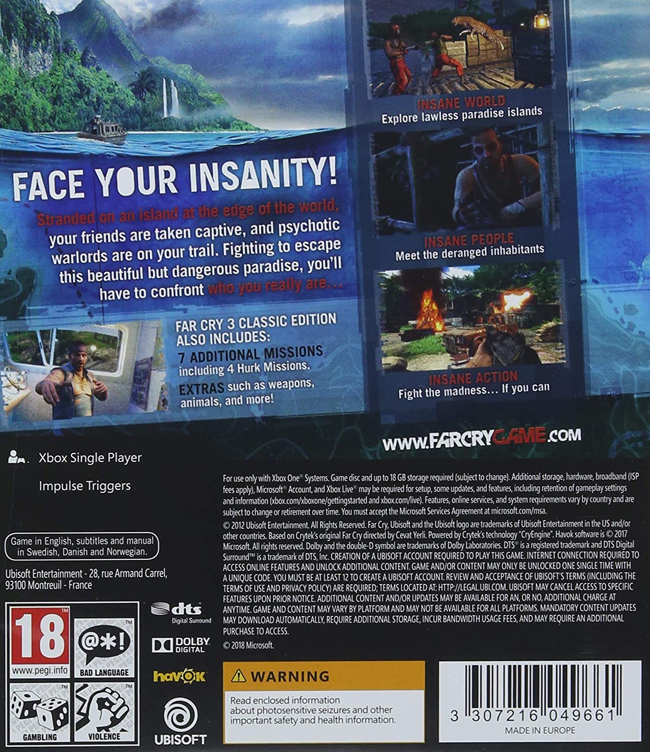 Far Cry 3: Classic Edition (Xbox One)