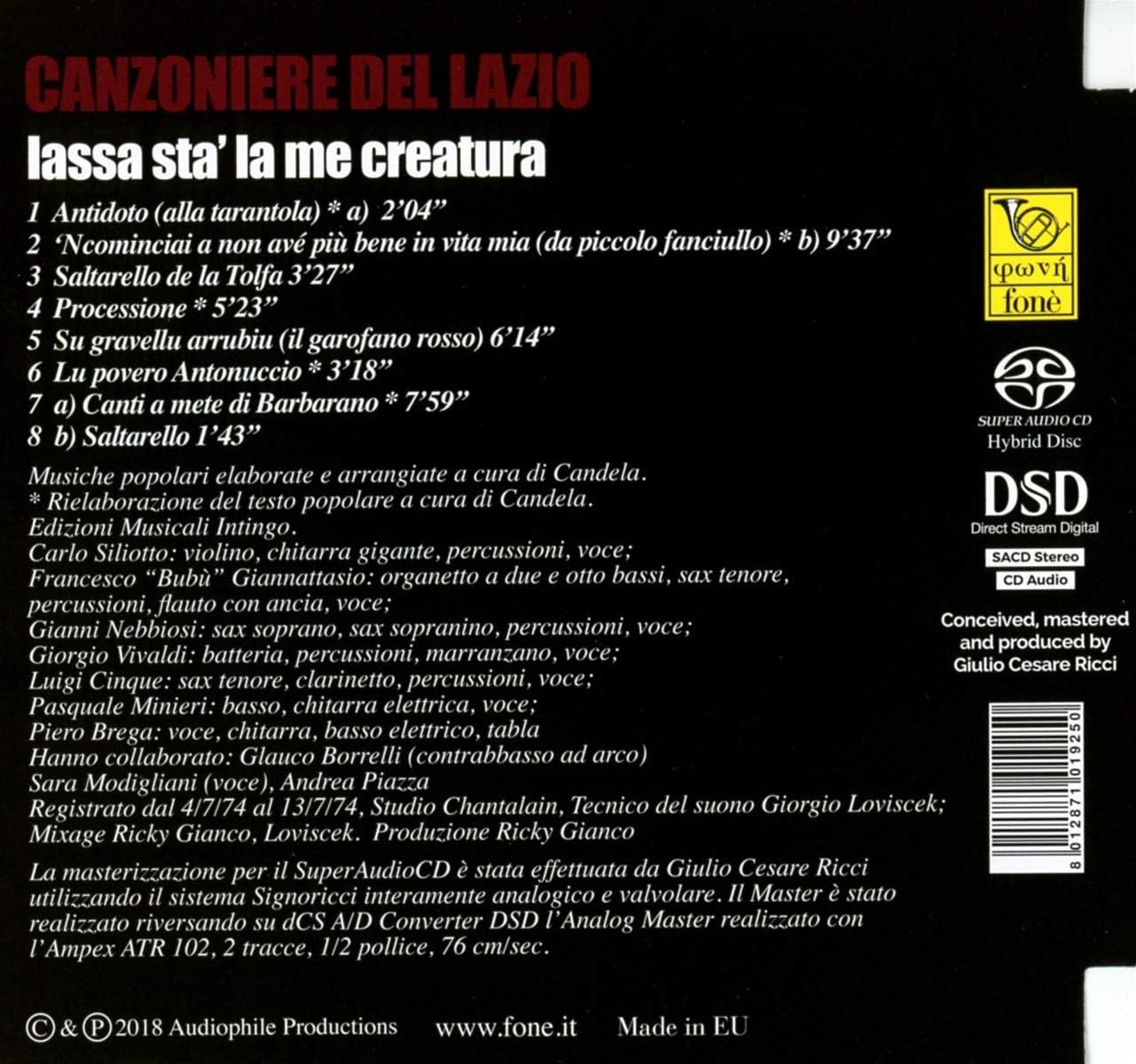 Lassa Sta la Me Creatura