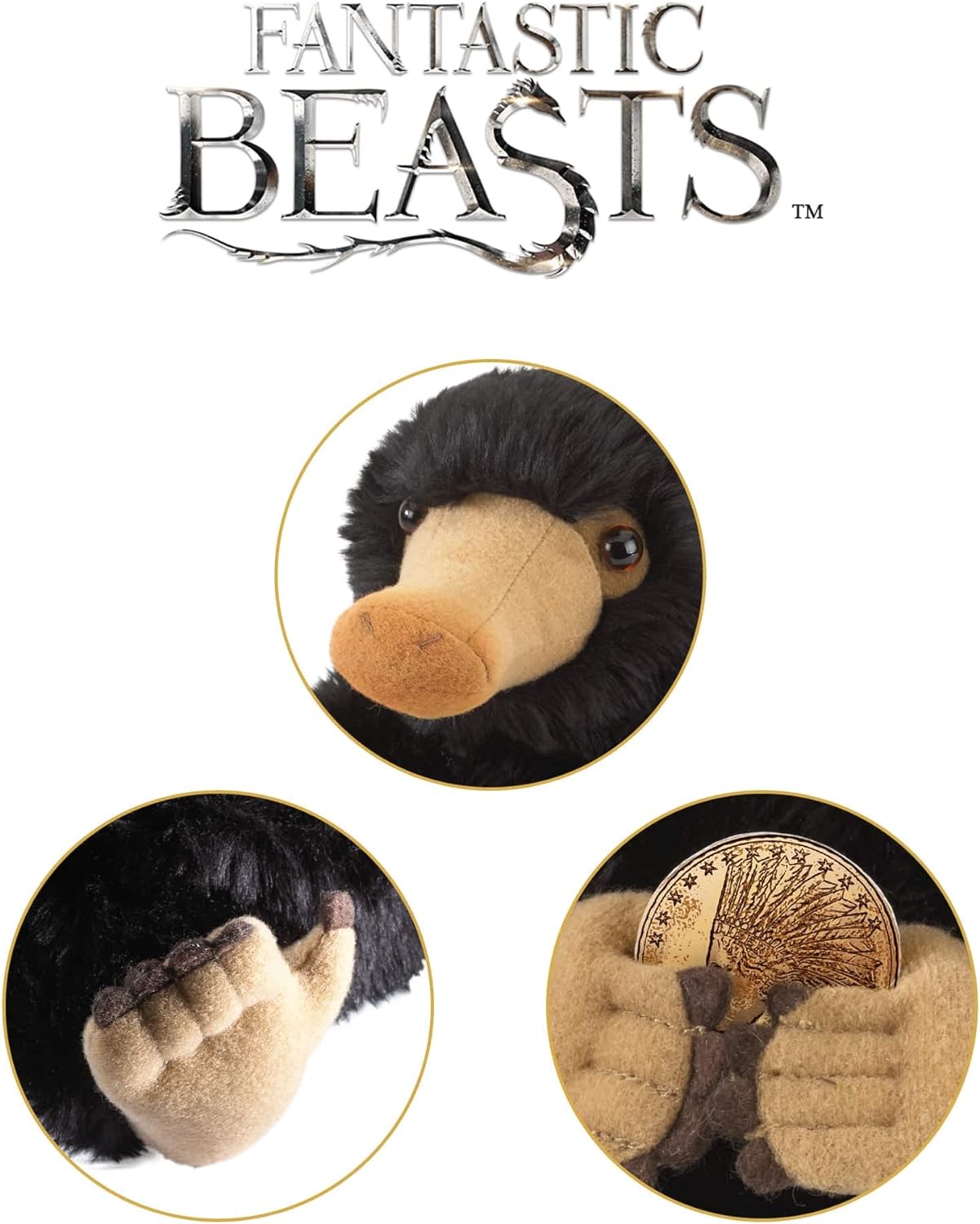 The Noble Collection Niffler Plush In Tray Officially Licensed 9in (23cm) Fantastic Beasts Toy Dolls Magical Creatures Plush - For Kids & Adults