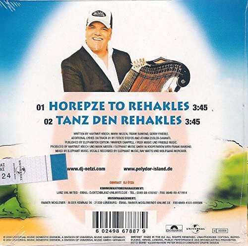 DJ OTZI-HOREPZE TO REHAKLES -CDS