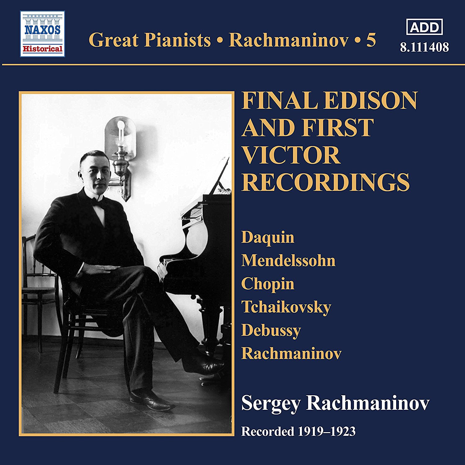 Sergei Rachmaninov: Final Edison and First Victor Recordings - Volume 5