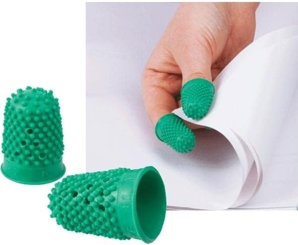 Q-Connect Thimblettes Size 0 Green (Pack of 12