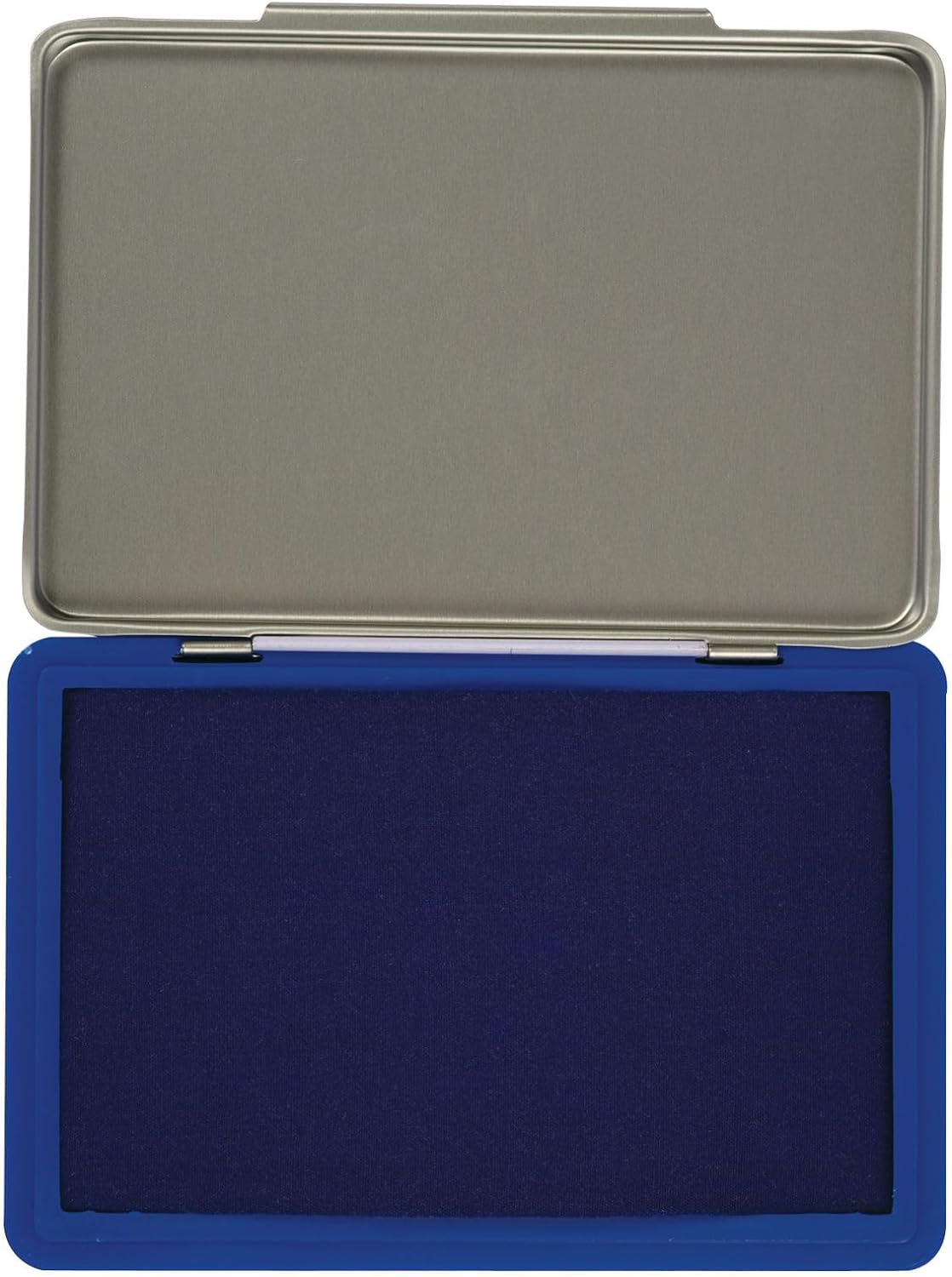 Q Connect Large Stamp Pad Metal Case - Blue