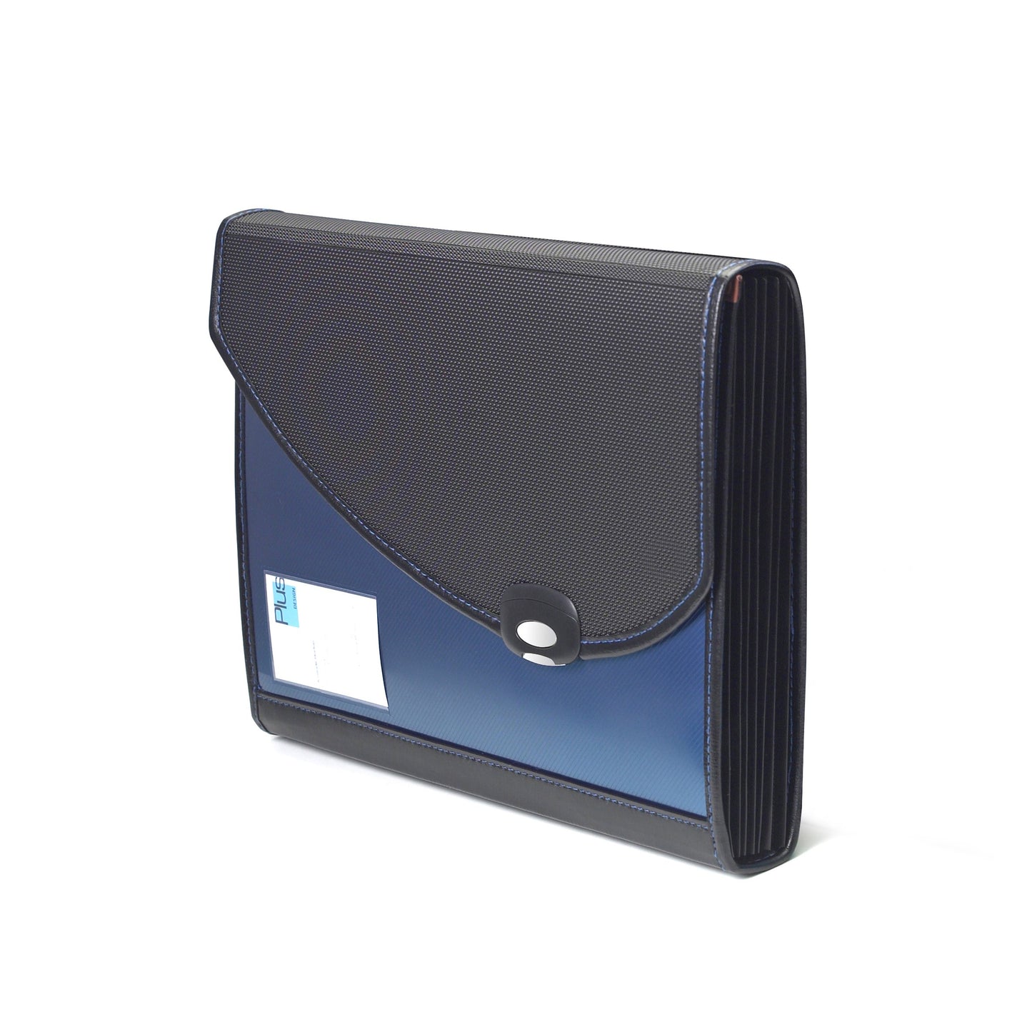 Rapesco 0679 Carpeta Archivadora tipo Acordeón A4+, 7 Compartimentos, Azul y Negro