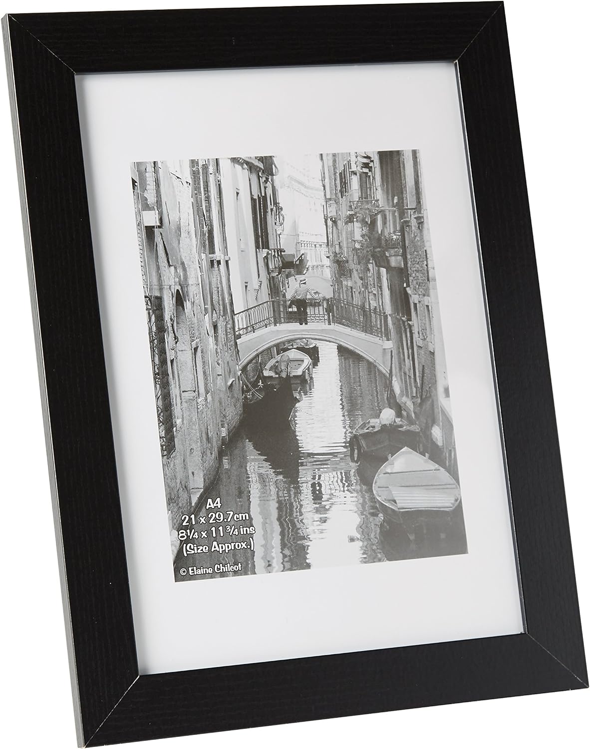 Photo Album Co Blk Wood Cert A4 Noglass