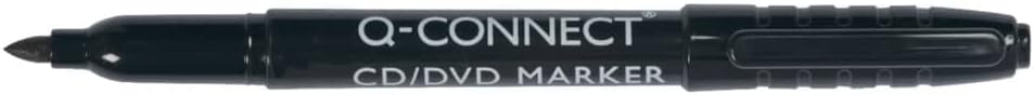Q-Connect Permanent Marker Fine Bullet Tip KF02300 - Black, Pack of 10