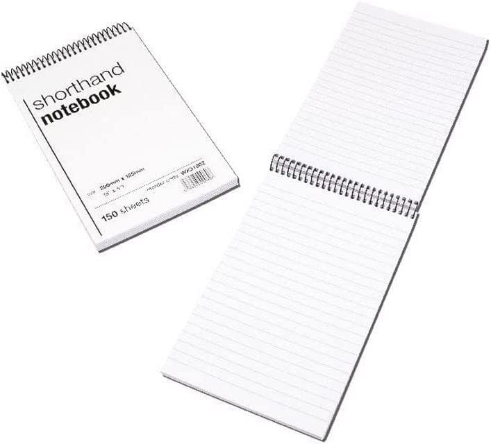 Whitebox Spiral Shorthand Notebook (80 Leaves) - Pack of