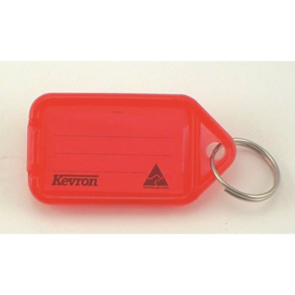 Kevron Plastic Clicktag Key Tag Red (Pack of 100) ID5RED100