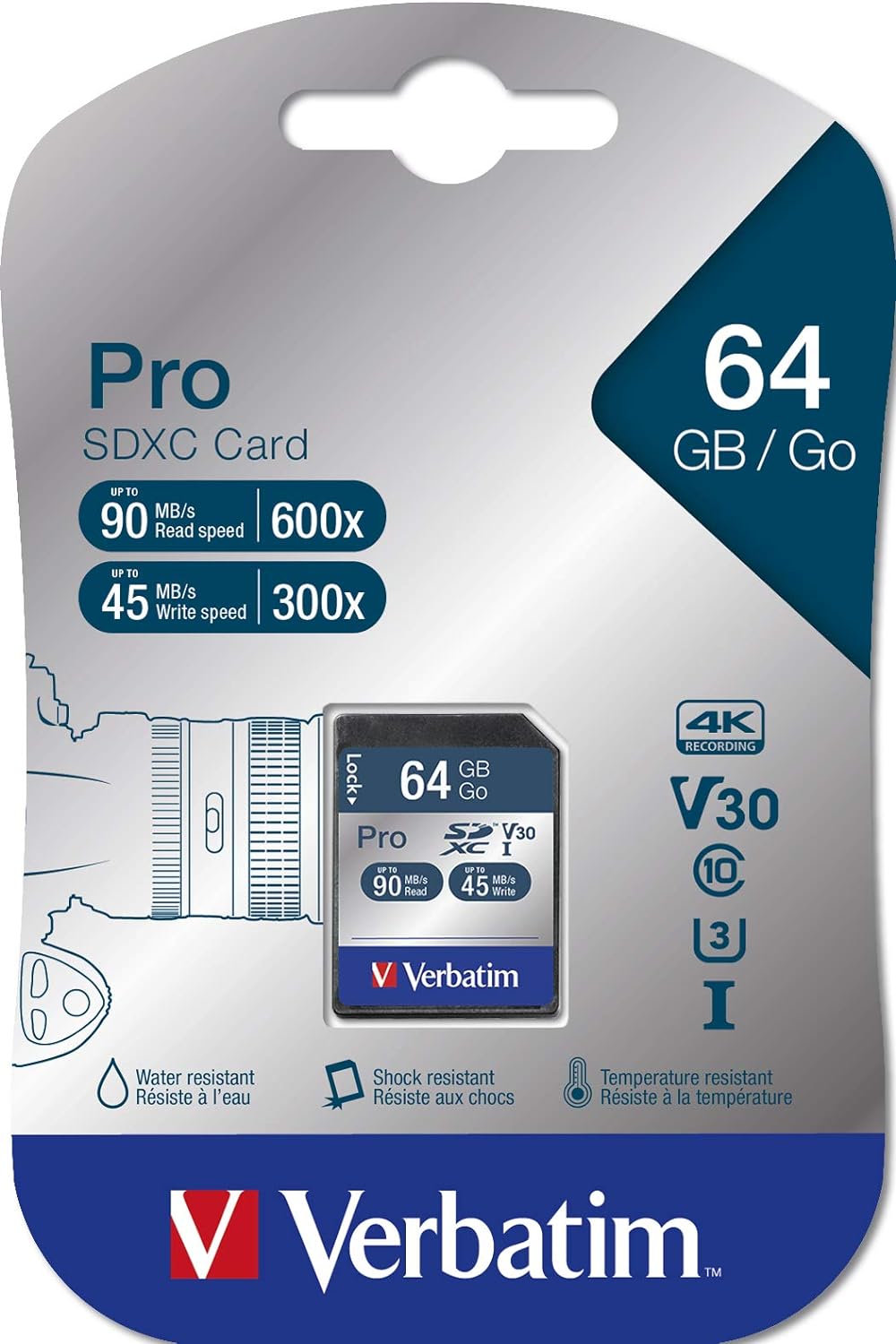 Verbatim Pro Sdxc 64Gb Memory Card