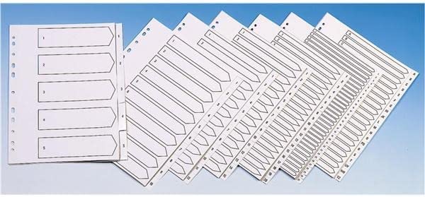 Q-Connect A4 A-Z 20 Part Polypropylene Index Multi Punched - White
