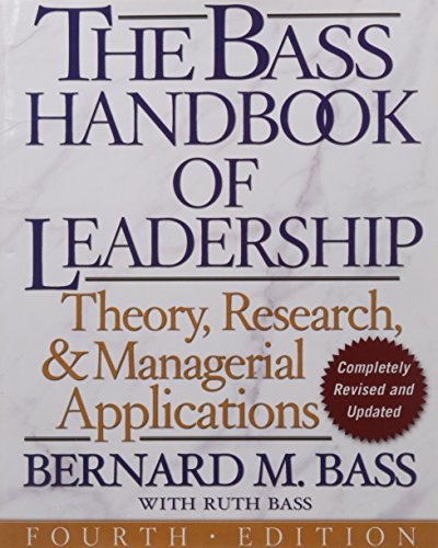 Bass Handbk Of Leadership 4/E
