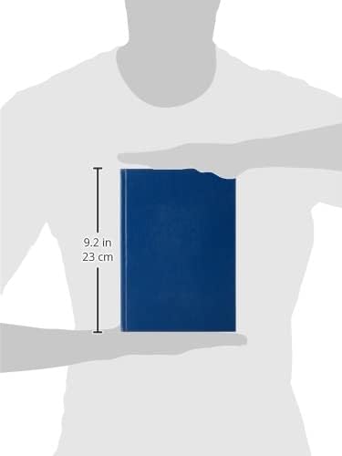 Q-Connect Dark Blue Feint Ruled Casebound Notebook 192 Pages